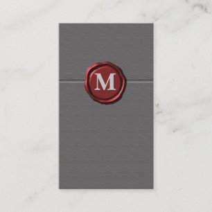 Monogramm businesscards visitenkarte