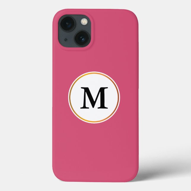 Monogramm Case-Mate iPhone Hülle (Rückseite)