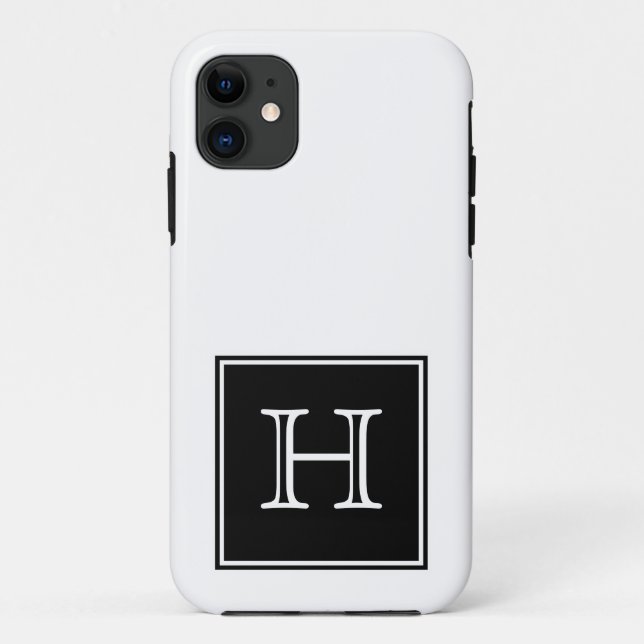 Monogramm Case-Mate iPhone Hülle (Rückseite)