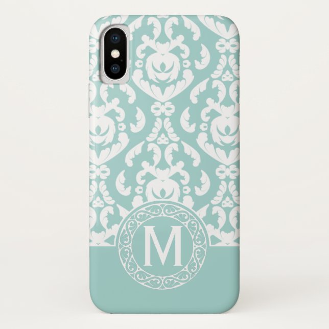 Monogramm Case-Mate iPhone Hülle (Rückseite)