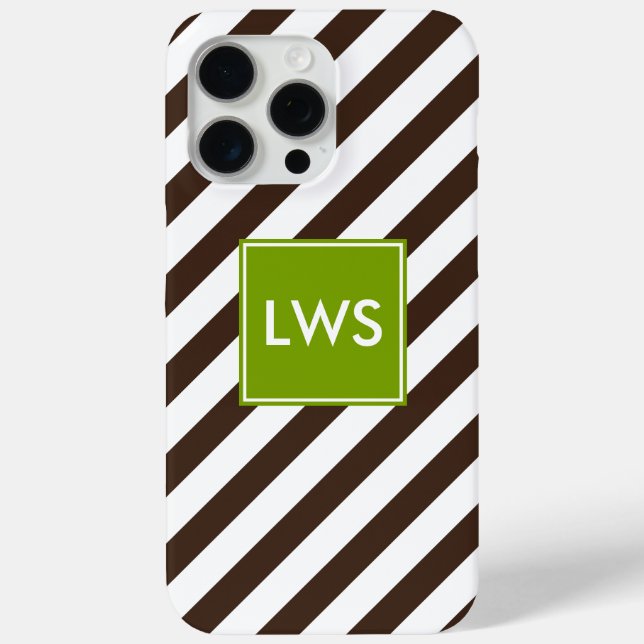 Monogramm Case-Mate iPhone Hülle (Rückseite)