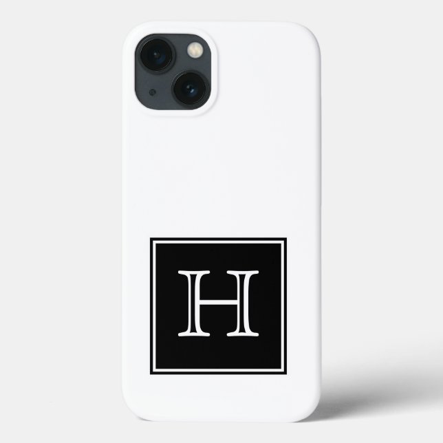 Monogramm Case-Mate iPhone Hülle (Rückseite)