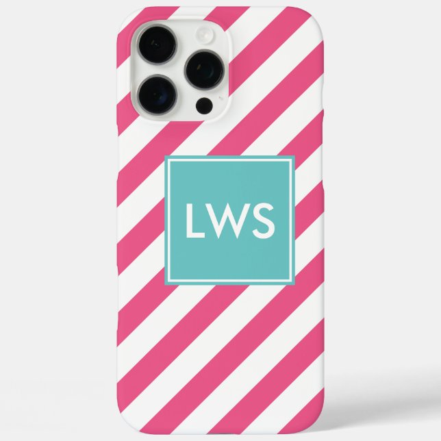 Monogramm Case-Mate iPhone Hülle (Rückseite)