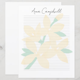 Monogramm Chic Schriftname Schreibwarenpapier