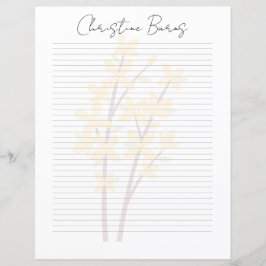 Monogramm Chic Schriftname Schreibwarenpapier