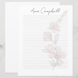 Monogramm Chic Schriftzug Name Schreibwarenpapier