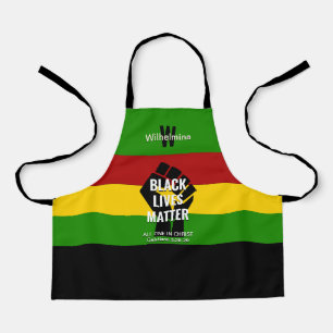 Monogramm Christlich   SCHWARZE LEBENSMITTEL Schürze