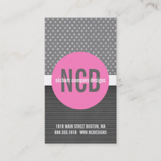 Monogramm Circle Business Cards Visitenkarte