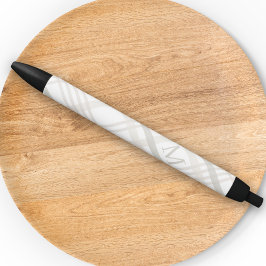 Monogramm Classic Elegant Minimal Kariert Kugelschreiber