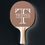 Monogramm Classic Personalisiert Tischtennis Schläger<br><div class="desc">Dieses Design kann in dem Bereich personalisiert werden, der durch das Ändern des Fotos und/oder Textes zur Verfügung gestellt wird. Sie können auch angepasst werden, indem Sie auf Vorlage personalisieren klicken und dann auf die Schaltfläche klicken, um weitere Optionen anzupassen, um die Hintergrundfarbe zu löschen oder zu ändern, Text hinzuzufügen,...</div>