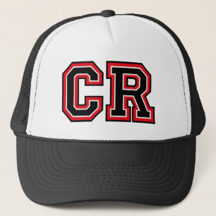 Monogramm "CR" Initialen Truckerkappe