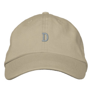 Monogramm D Letter, gedruckt Erstmaliger Baseballh Bestickte Baseballkappe