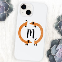 Monogramm Dackel Wursthund