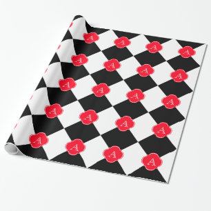 Monogramm-Dekoration Geschenkpapier