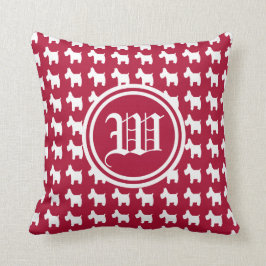 Monogramm der Aufregungs-(Westies) Kissen