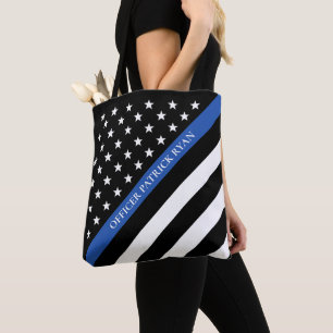 Monogramm der "Blue Line Police American Flag"