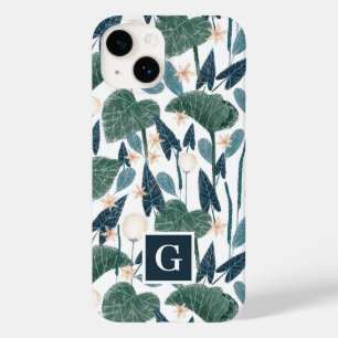 Monogramm der botanischen Illustration Pflanze-Mam Case-Mate iPhone 14 Hülle