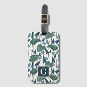 Monogramm der botanischen Illustration Pflanze-Mam Gepäckanhänger
