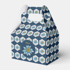 Monogramm der geometrischen Blume Geschenkschachtel