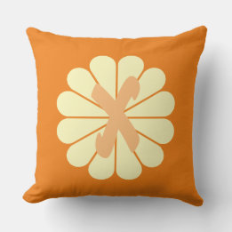 Monogramm der hübschen Blume Kissen