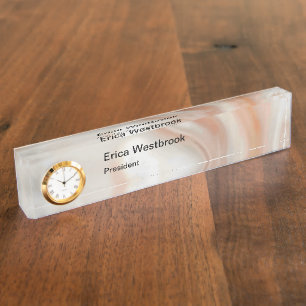 Monogramm der klassischen Führungskraft Eleganter  Namensplakette