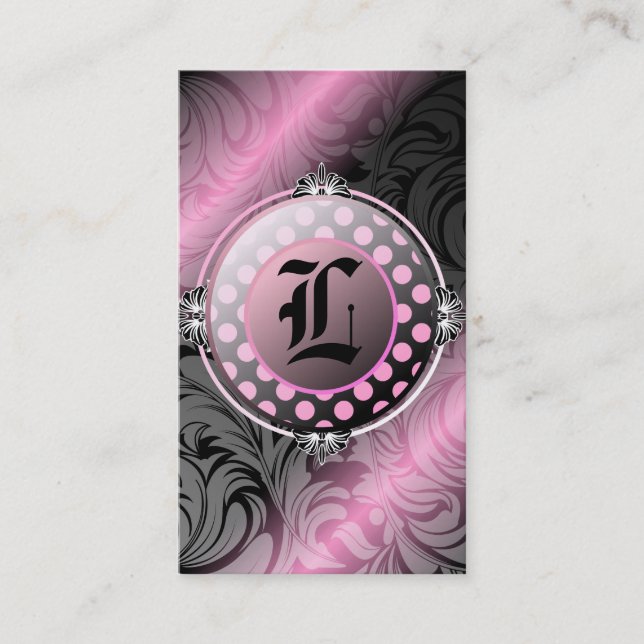 Monogramm der Melasse-311-Luscious Visitenkarte (Vorderseite)