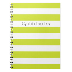 Monogramm der modernen Birnenstreifen Notizblock