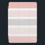 Monogramm der modernen rosa grauen und cremeweiten iPad pro cover<br><div class="desc">Moderne und Minimalistische rosa graue und cremeweiße Streifen Monogram iPad Abdeckung in süßen Schattierungen von Rosa, cremig mandelfarbenen Vanille und Taube grau. Erstellt von Zazzle pro Designer BK Thompson © exklusiv für Cedar und String; bitte kontaktieren Sie uns, wenn Sie Hilfe benötigen, Fragen haben, oder möchten über benutzerdefinierte Arbeit fragen....</div>