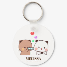 Monogramm der niedlichen Panda-Bear-Liebe