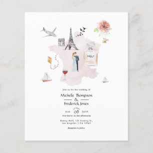 Monogramm der Pariser Hochzeit in Urlaubsort Water Flyer