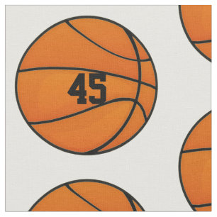 Monogramm der Personalisierten Basketballnummer Stoff
