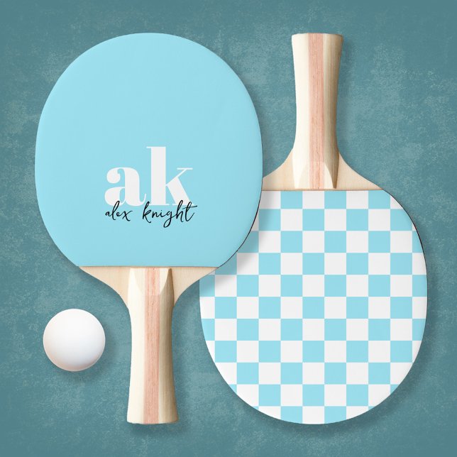 Monogramm der Retro-Signatur geprüft Tischtennis Schläger (Von Creator hochgeladen)