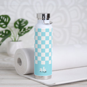 Monogramm der Retro-Signatur geprüft Trinkflasche