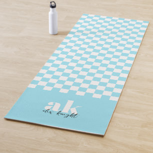 Monogramm der Retro-Signatur geprüft Yogamatte