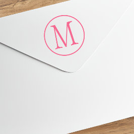 Monogramm der Ringring-Hauptstadt Gummistempel