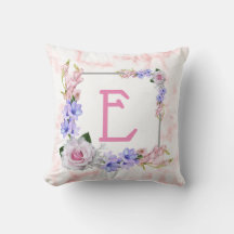 Monogramm der rosa Marmorplatte der Rose