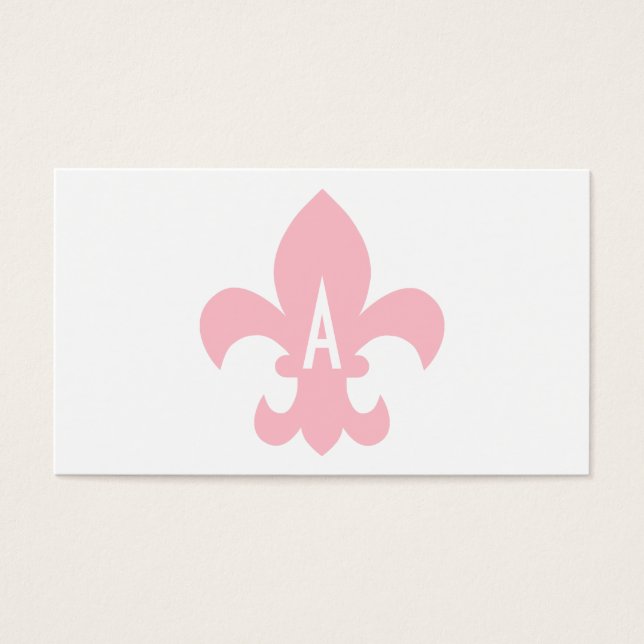 Monogramm der rosa und der weißen Lilie (Vorderseite)