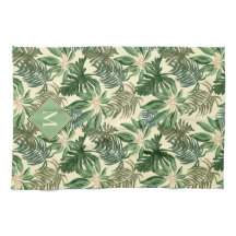 Monogramm der tropischen Palm-Blätter