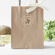 Monogramm der Vintagen Kraft-Ziegenmilch