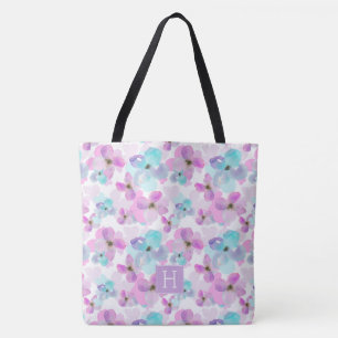 Monogramm der Wasserfarben-Blume