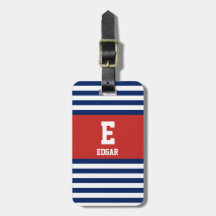 Monogramm der weißen Streifen der Nautik