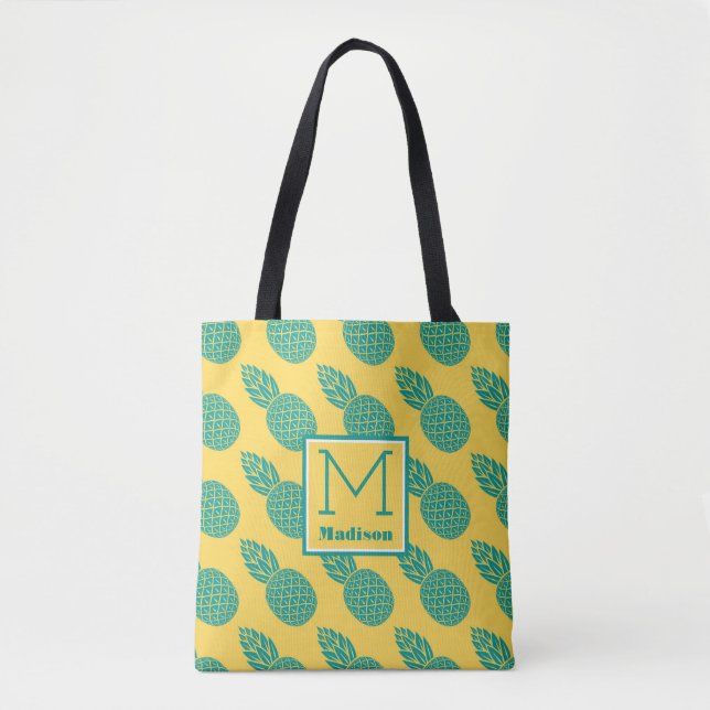 Monogramm des Ananas-Muster-| (Vorderseite)