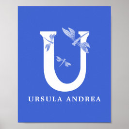Monogramm des benutzerdefinierten Farbnamens U Dra Poster