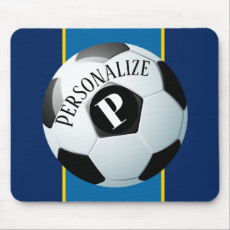 Monogramm des benutzerdefinierten Fußball-Baller Mousepad