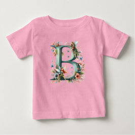 Monogramm des Blumenkohles B Baby T-shirt