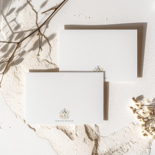 Monogramm des blutdrucksenkenden Wappen Personalis Mitteilungskarte