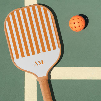 Monogramm des Country Club für Orange und Weiße St Pickleball Schläger