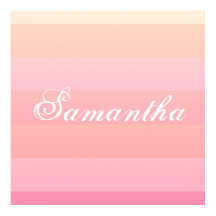 Monogramm des Farbblocks Sommerrosa und Korallengr