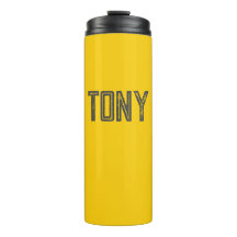 Monogramm des gelborangen Individuellen Namens mit