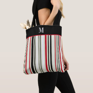 Monogramm des klassischen roten Streifen